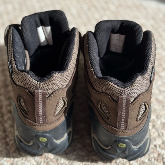 OBOZ B Dry w/OFit Insole Laced Hiking Style Boots Brown Leather & Textile Size 9 - Picture 7 of 13